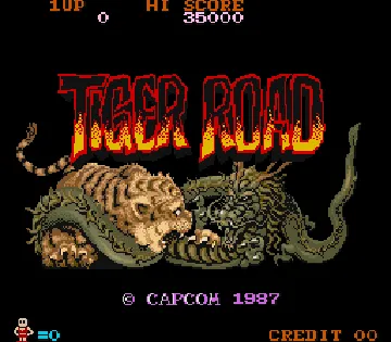 Tiger Road (US) screen shot title